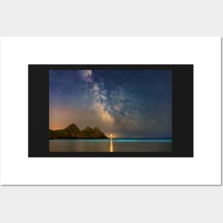 Three Cliffs Bay Bioluminescent Plankton Posters and Art